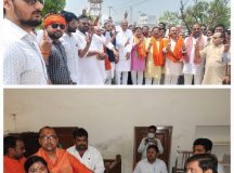 निकाय चुनाव: गोविंद माधव और राजू सिंह ने दिखाई नामांकन में समर्थकों की ताकत, जुटाई हजारों की भीड़