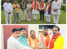 सांसद पाल और जिलाध्यक्ष दीपक मौर्या ने मनोनीत सभसदों का किया भव्य स्वागत