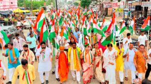 विधायक श्यामधनी राही और महिला आयोग उपाध्यक्ष की अगुवाई में निकली भव्य तिरंगा यात्रा